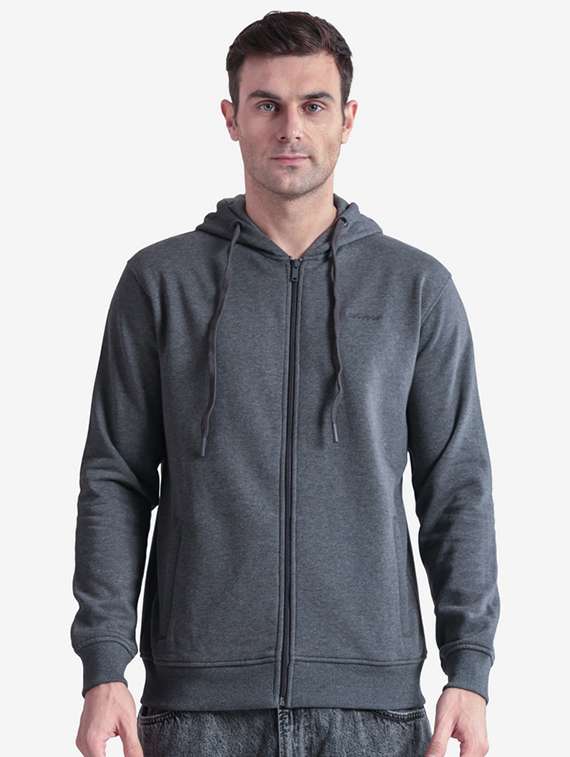 men solid long sleeve regular fit sweatshirt