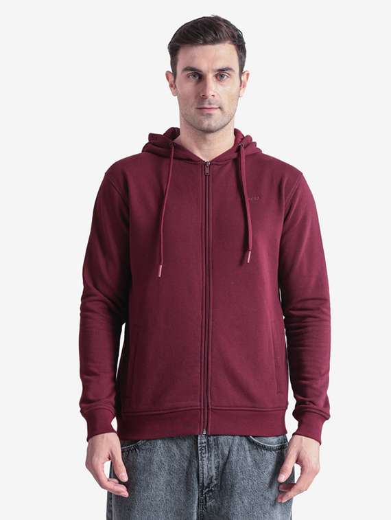 men solid long sleeve regular fit sweatshirt