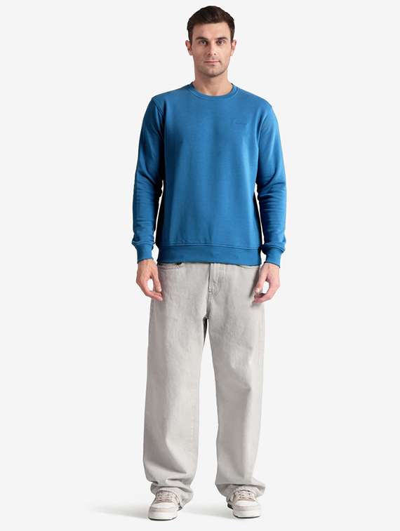 men solid long sleeve regular fit sweatshirt - 22243973 -  Standard Image - 3