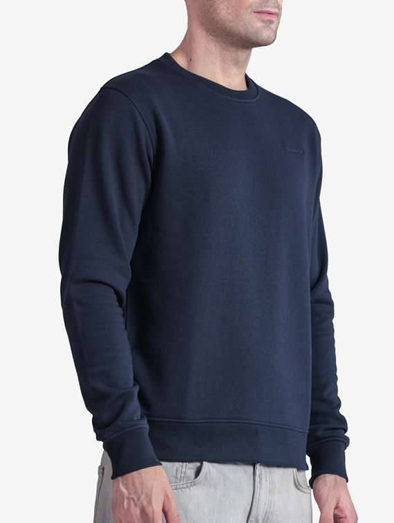 men solid long sleeve regular fit sweatshirt - 22243975 -  Standard Image - 3