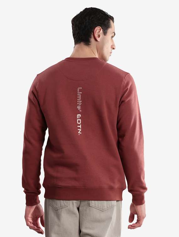 men typographic long sleeve regular fit sweatshirt - 22243981 -  Standard Image - 3