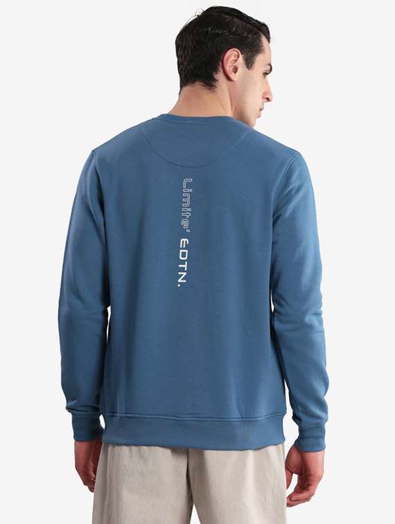 men typographic long sleeve regular fit sweatshirt - 22243982 -  Standard Image - 3