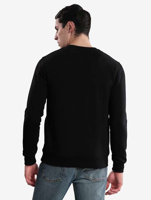 men typographic long sleeve regular fit sweatshirt - 22243986 -  Standard Image - 3
