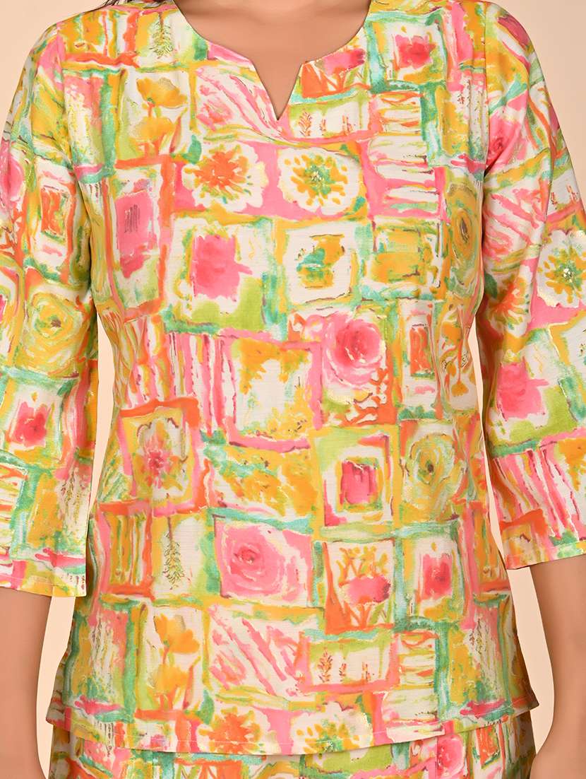 women printed top and trouser co-ord set - 22244032 -  Standard Image - 5