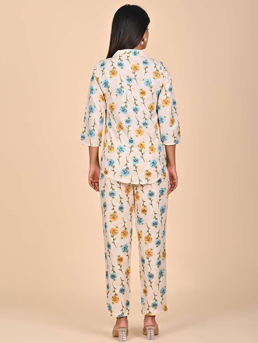 women printed top and trouser co-ord set - 22244035 -  Standard Image - 3