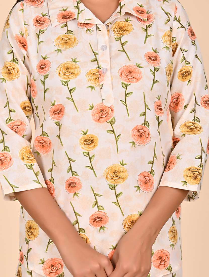 women printed top and trouser co-ord set - 22244036 -  Standard Image - 5