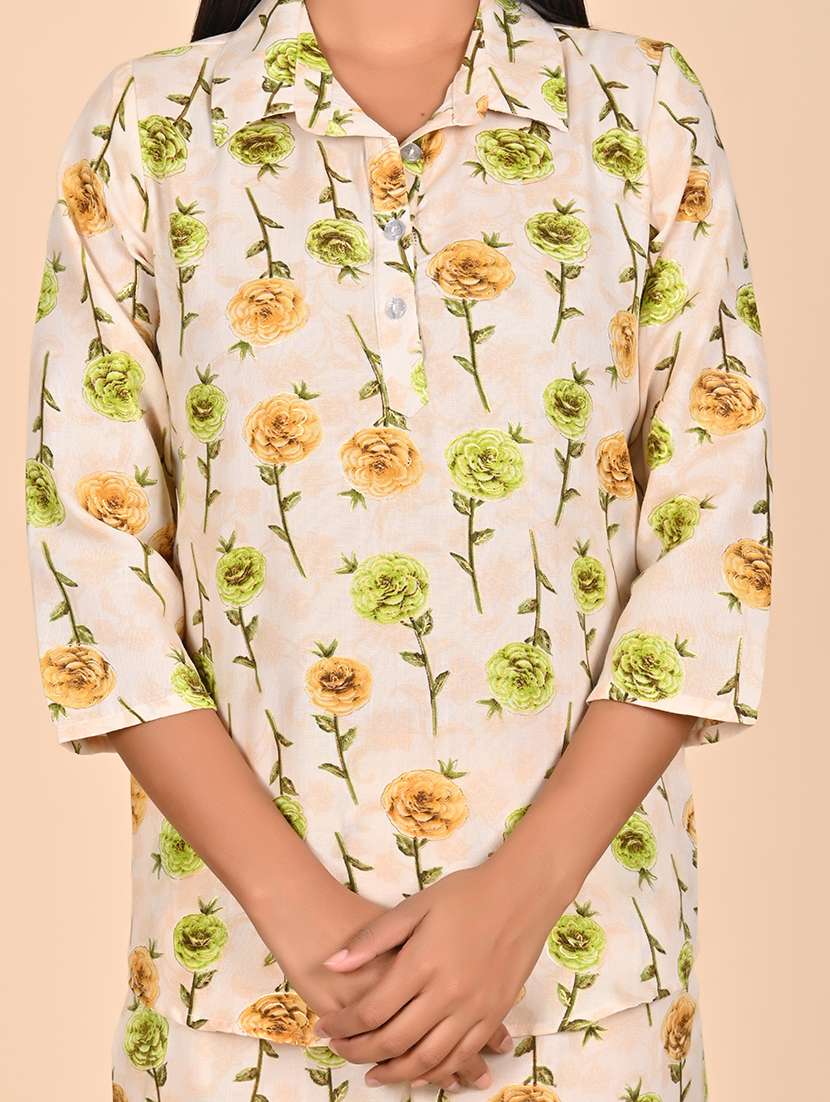 women printed top and trouser co-ord set - 22244037 -  Standard Image - 5