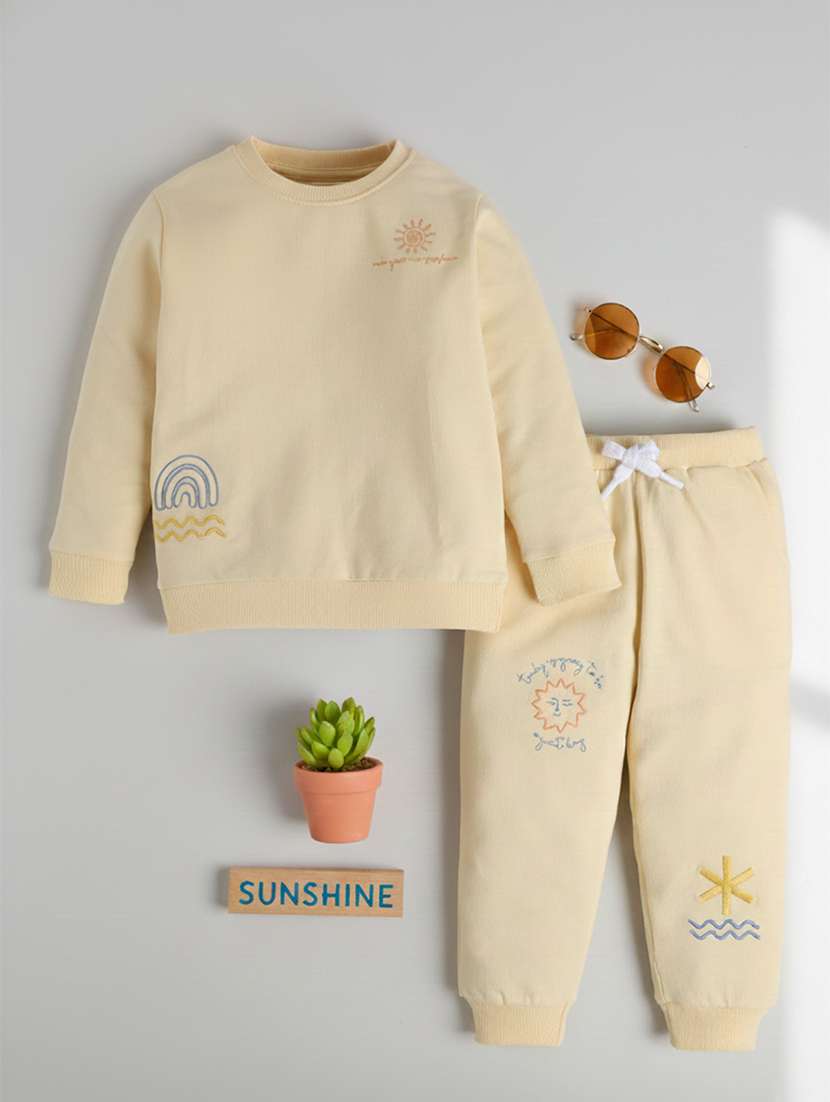 girls rinted long sleeve full length co-ord set