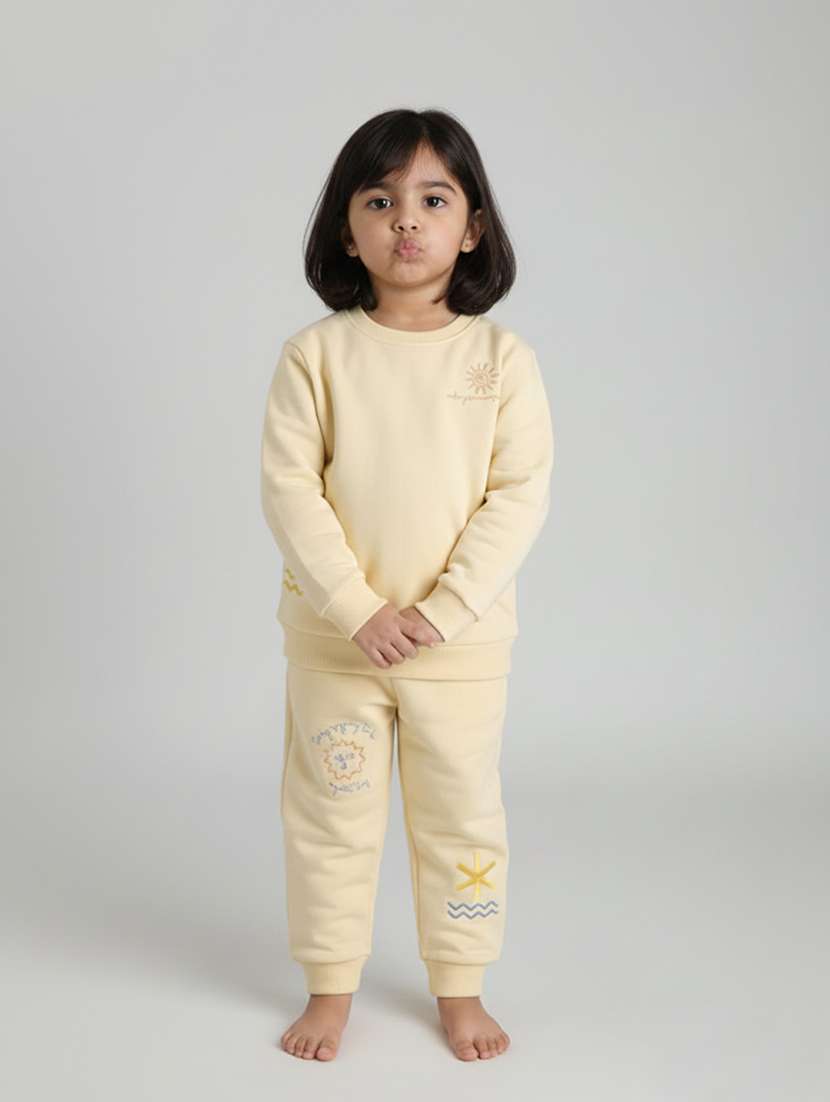 girls rinted long sleeve full length co-ord set - 22244089 -  Standard Image - 3