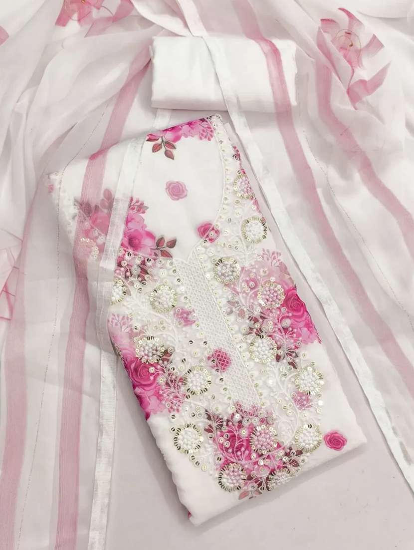 women floral embroidered unstitched suit set - 22244140 -  Standard Image - 3