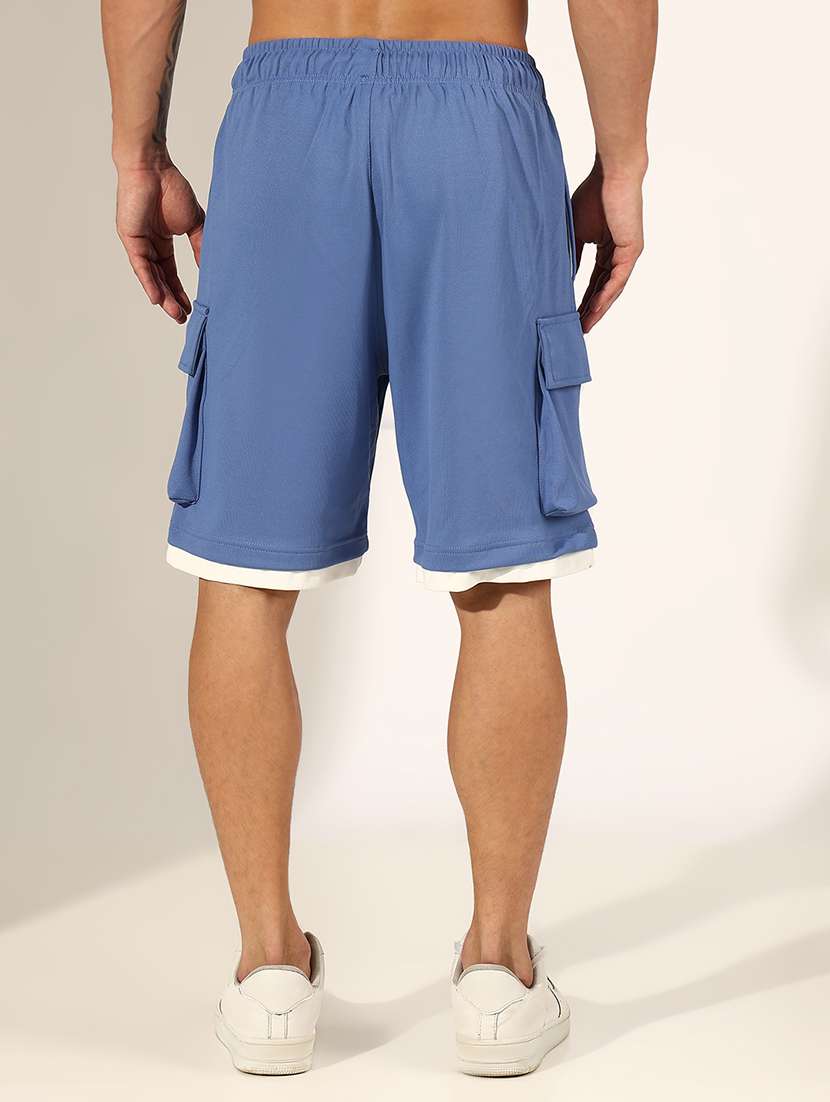 men solid low rise relaxed fit shorts - 22244197 -  Standard Image - 3