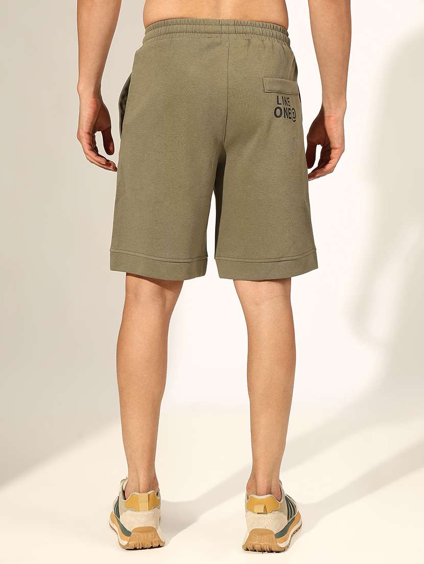 men typographic low rise relaxed fit shorts - 22244198 -  Standard Image - 3