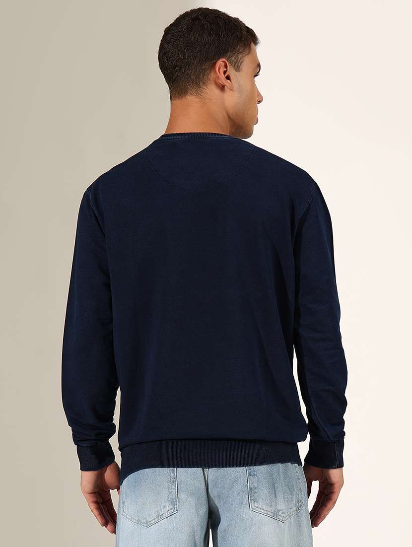 men solid long sleeve regular fit sweatshirt - 22244206 -  Standard Image - 3