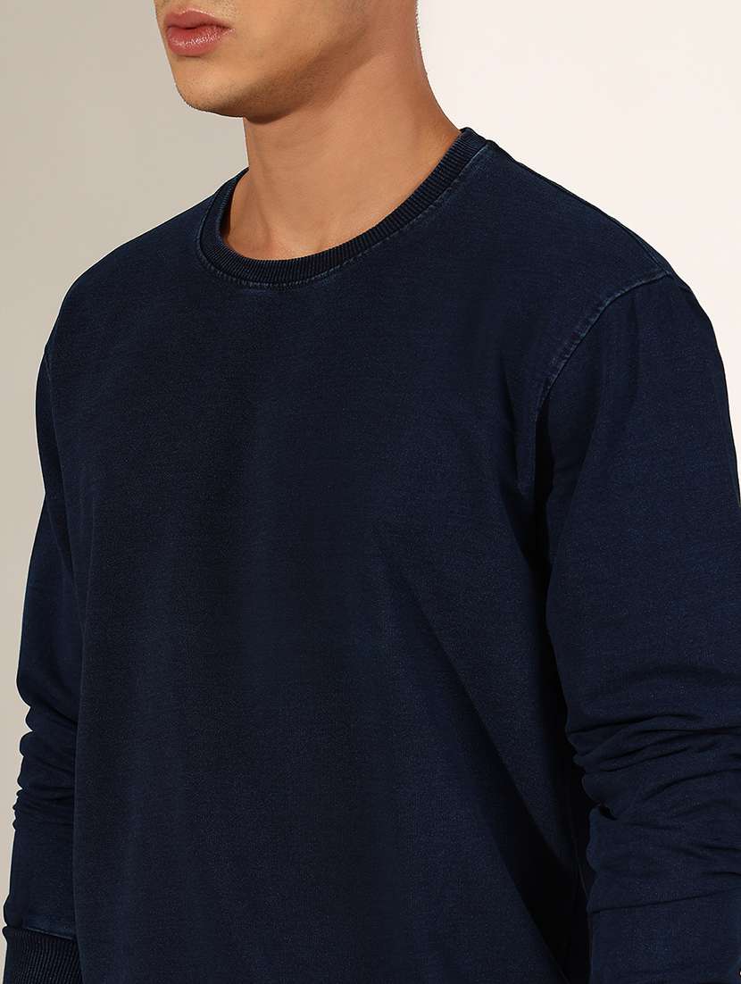 men solid long sleeve regular fit sweatshirt - 22244206 -  Standard Image - 5