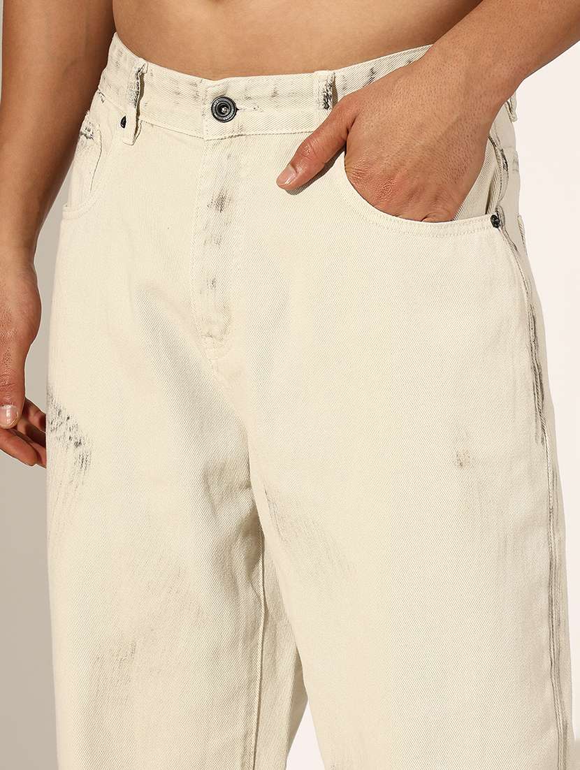 men printed mid rise baggy jean - 22244215 -  Standard Image - 5