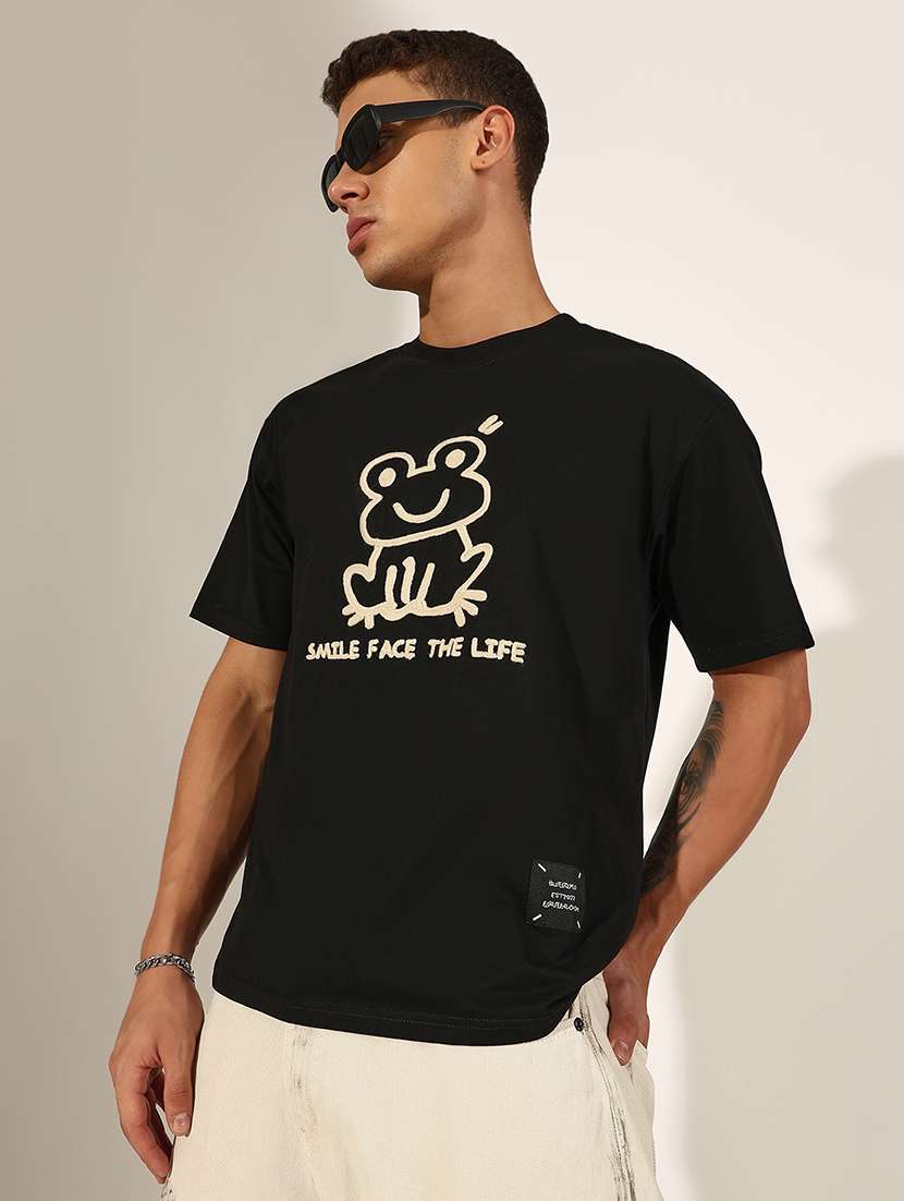 men printed short sleeve t-shirt