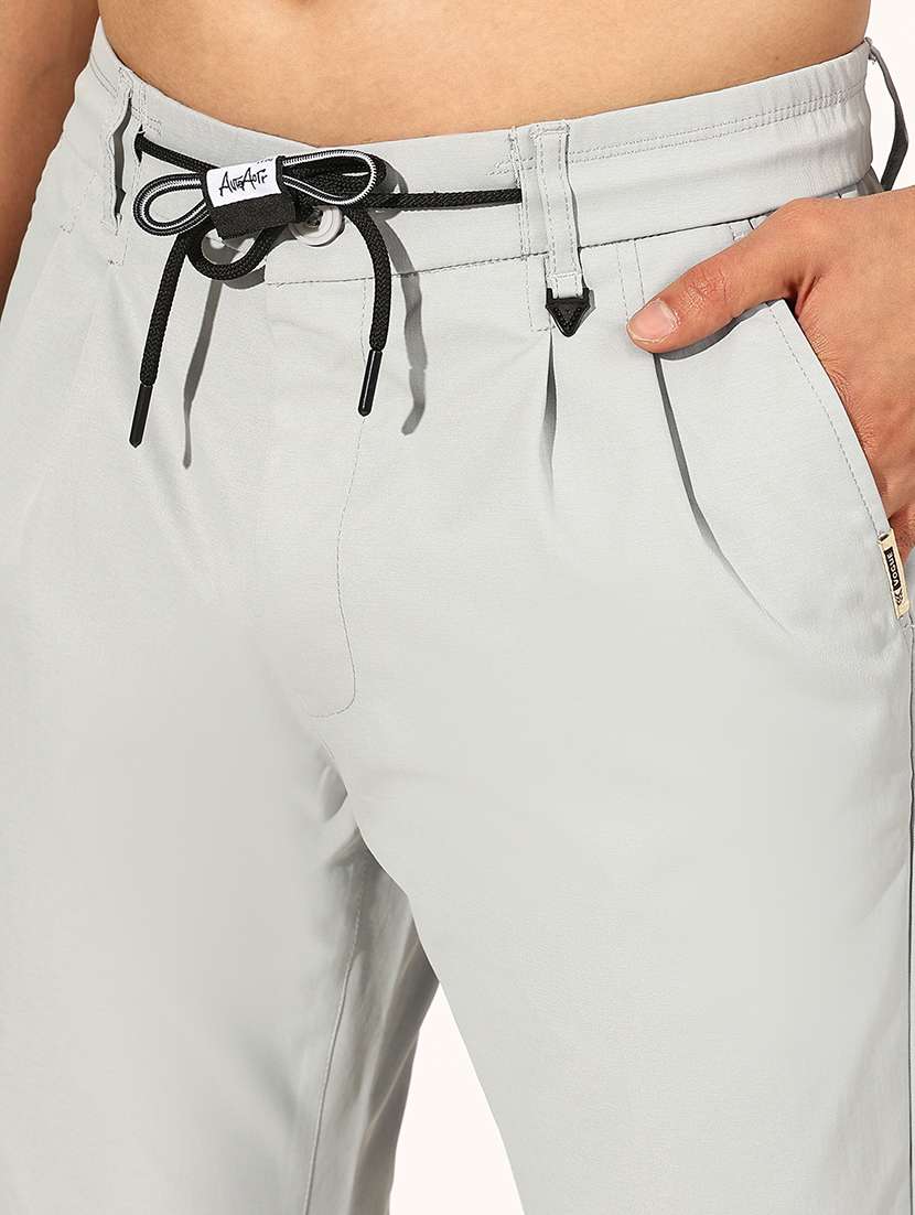 men solid mid rise straight chino trouser - 22244235 -  Standard Image - 5