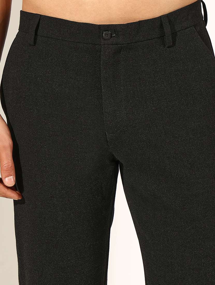 men solid mid rise slim fit chino  - 22244237 -  Standard Image - 5