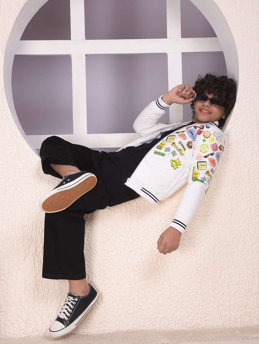 boys printed long sleeve bomber jacket - 22244265 -  Standard Image - 5