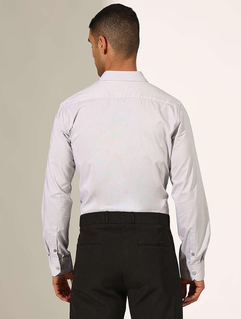 men solid long sleeve slim fit shirt - 22244291 -  Standard Image - 3