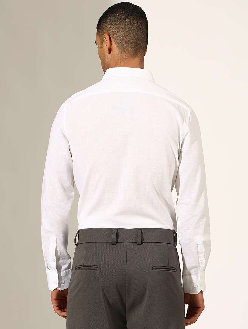 men solid collared long sleeve shirt - 22244302 -  Standard Image - 3