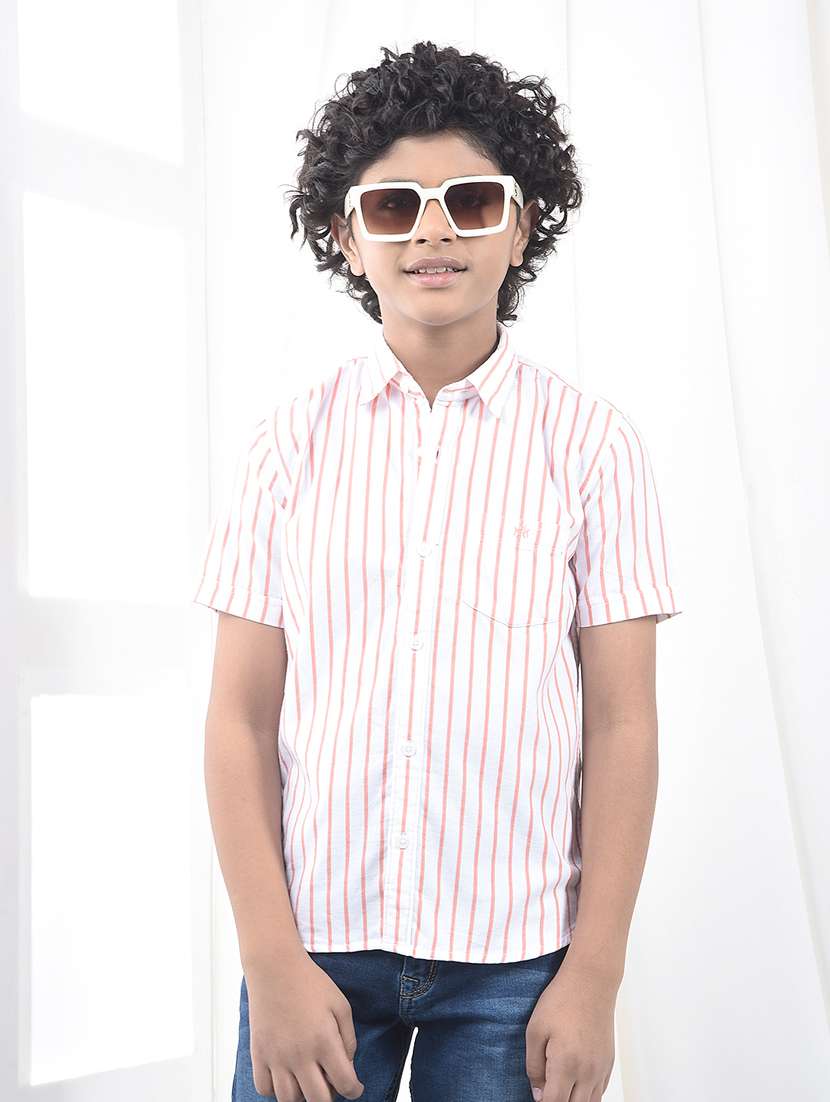 boys collared short sleeve shirt