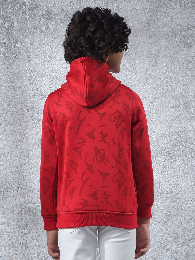 boys printed long sleeve hooded sweatshirt - 22244325 -  Standard Image - 3