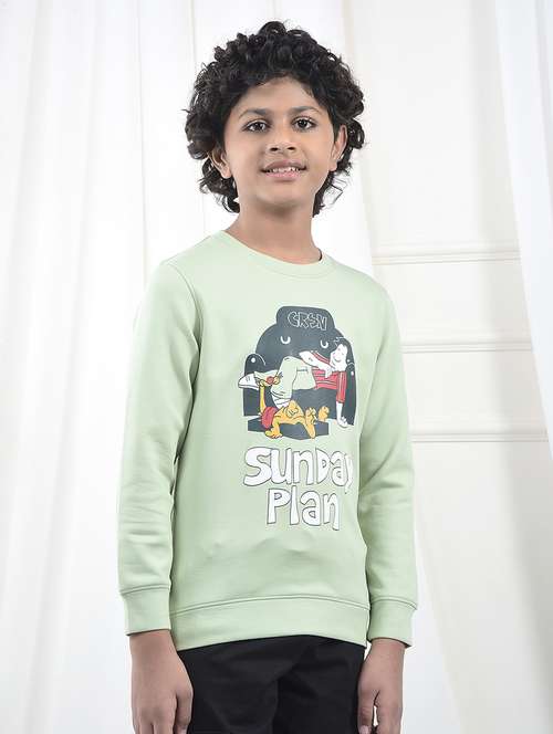 Boys Printed Long Sleeve Sweatshirt