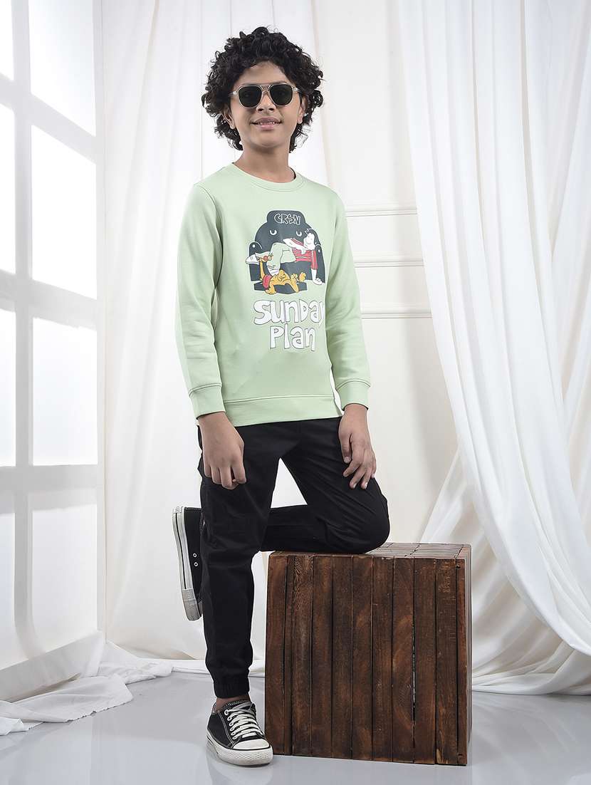 boys printed long sleeve sweatshirt - 22244343 -  Standard Image - 5
