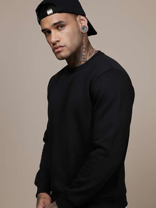 men solid long sleeve regular fit sweatshirt - 22244359 -  Standard Image - 0