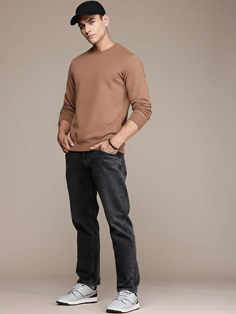 men solid long sleeve regular fit sweatshirt - 22244363 -  Standard Image - 3