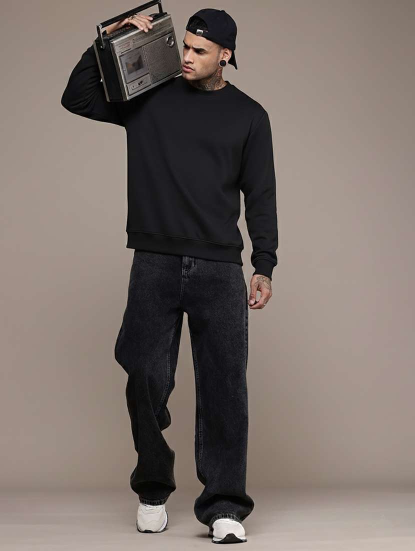 men solid long sleeve regular fit sweatshirt - 22244369 -  Standard Image - 3