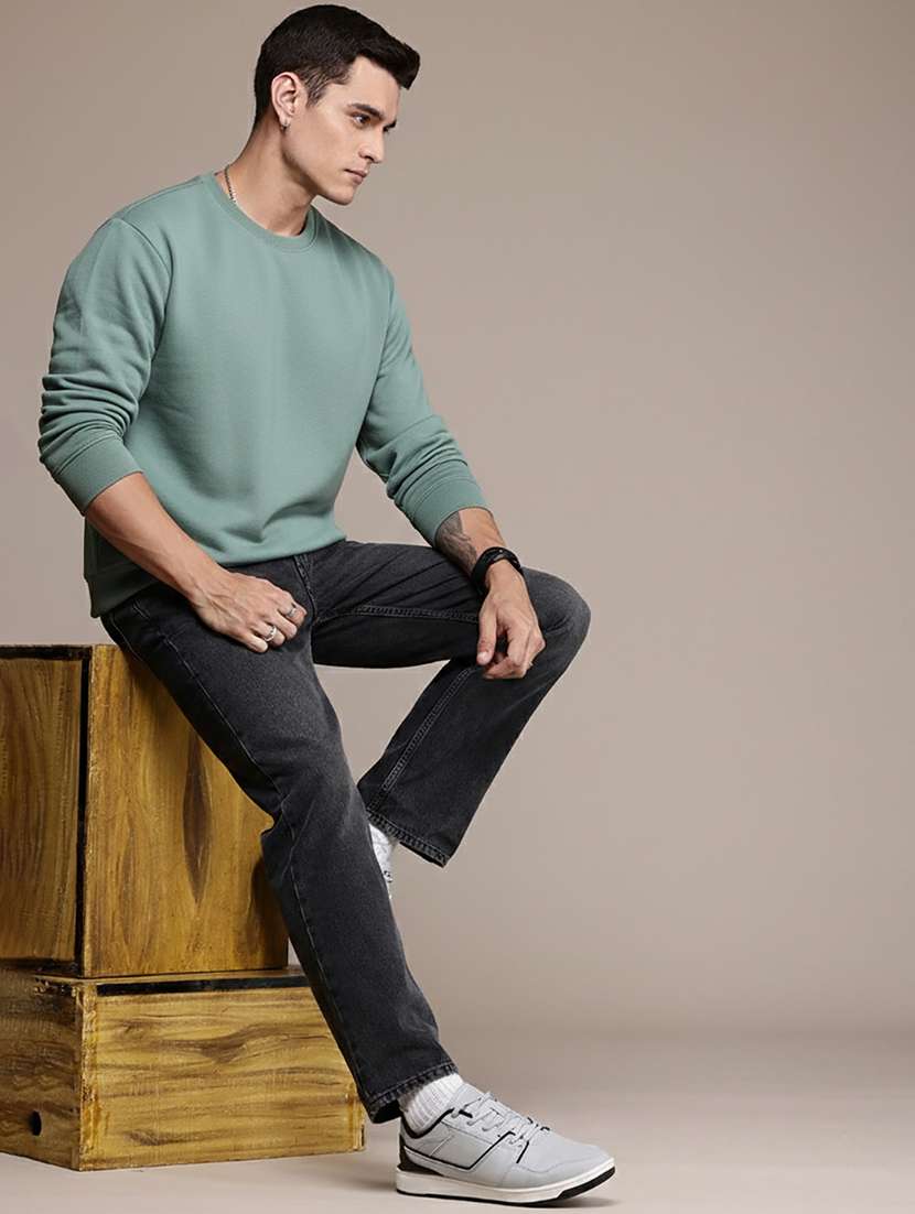 men solid long sleeve regular fit sweatshirt - 22244371 -  Standard Image - 3