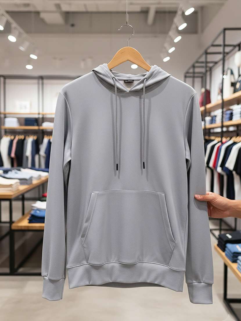 men solid long sleeve regular fit sweatshirt - 22244374 -  Standard Image - 3