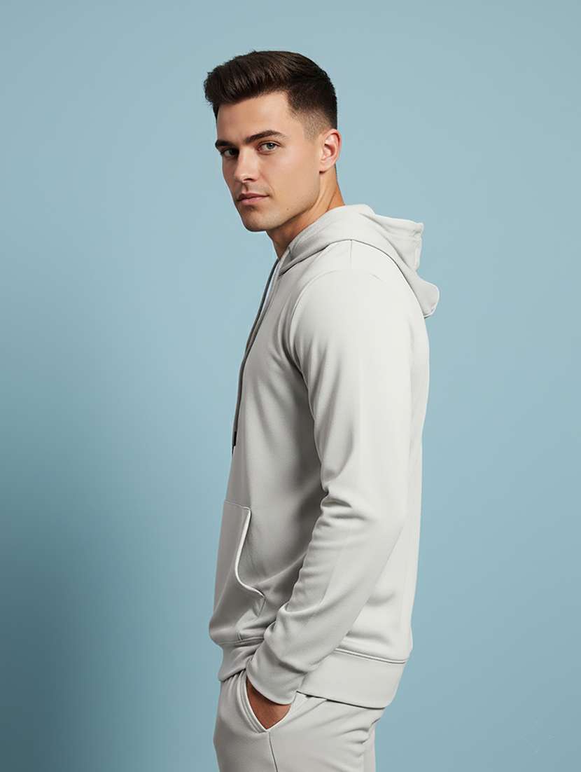 men solid long sleeve regular fit sweatshirt