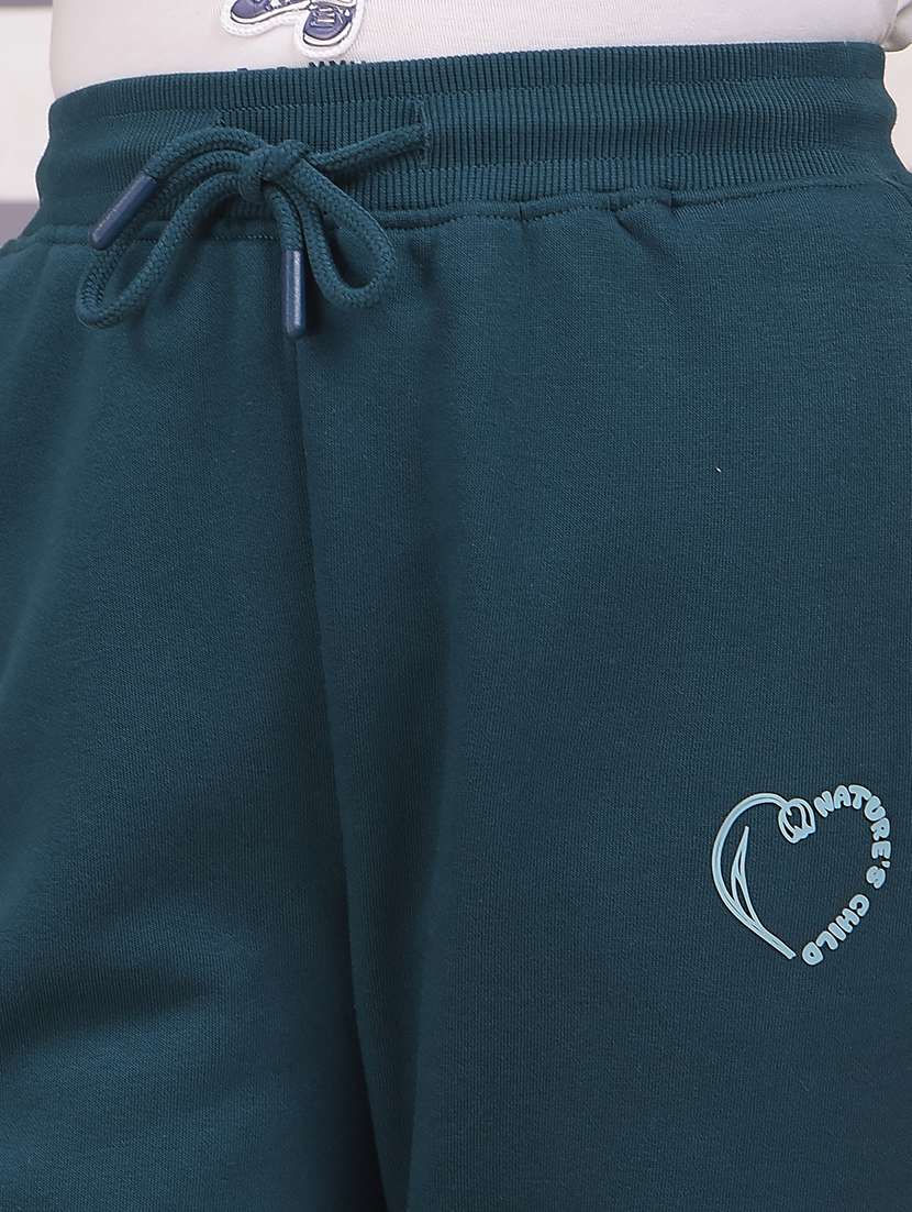 girls solid mid rise jogger - 22244402 -  Standard Image - 5