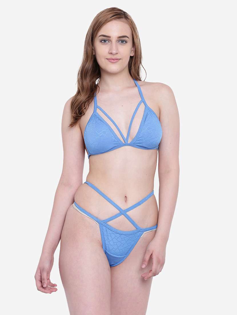 women solid bikini set - 22244403 -  Zoom Image - 0
