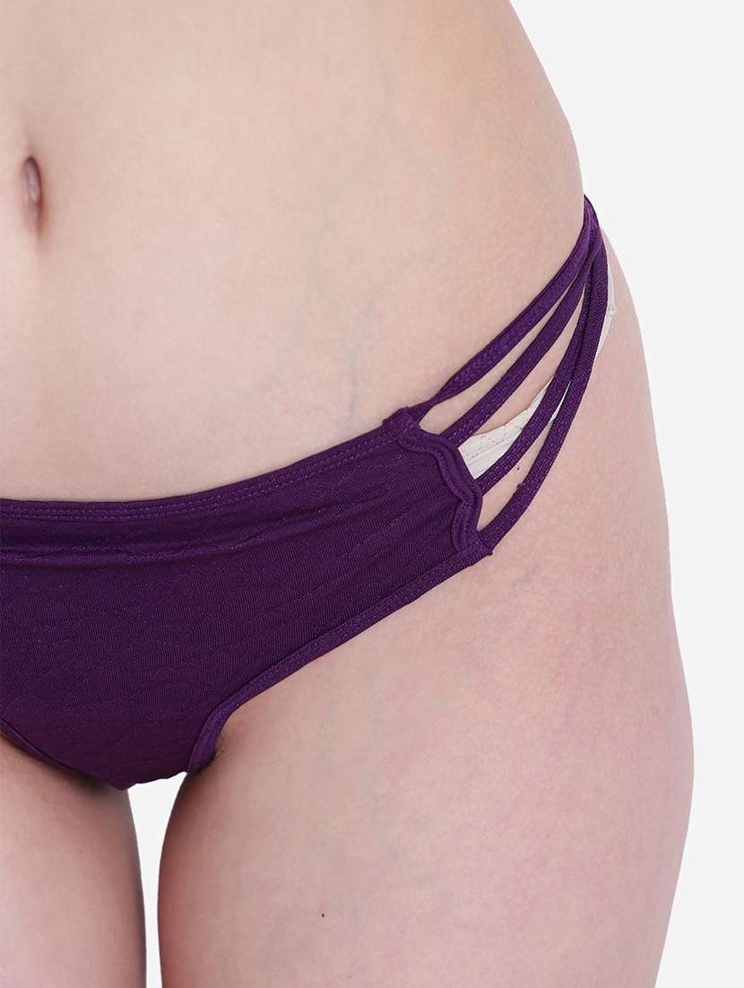 women solid swimwear bikini set - 22244410 -  Standard Image - 5