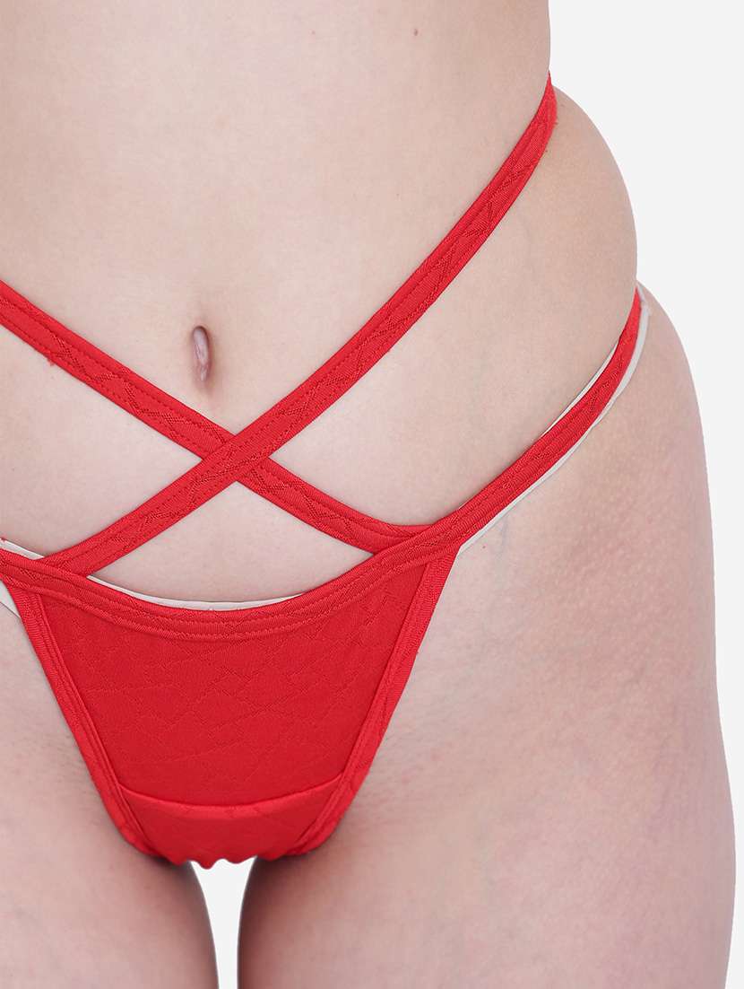 women solid swimwear bikini set - 22244412 -  Standard Image - 5