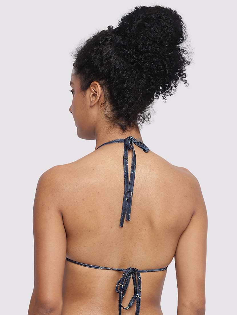 women printed halter neck bra - 22245665 -  Standard Image - 5