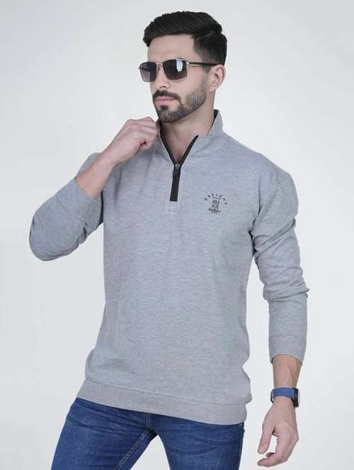 men solid long sleeve regular fit sweatshirt - 22245668 -  Standard Image - 0
