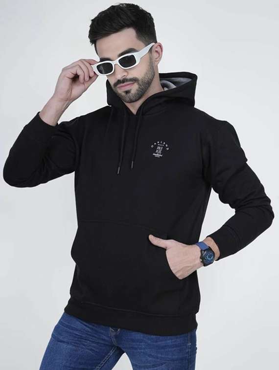 men solid long sleeve regular fit sweatshirt
