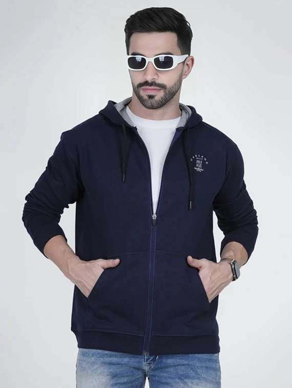 men solid long sleeve regular fit sweatshirt