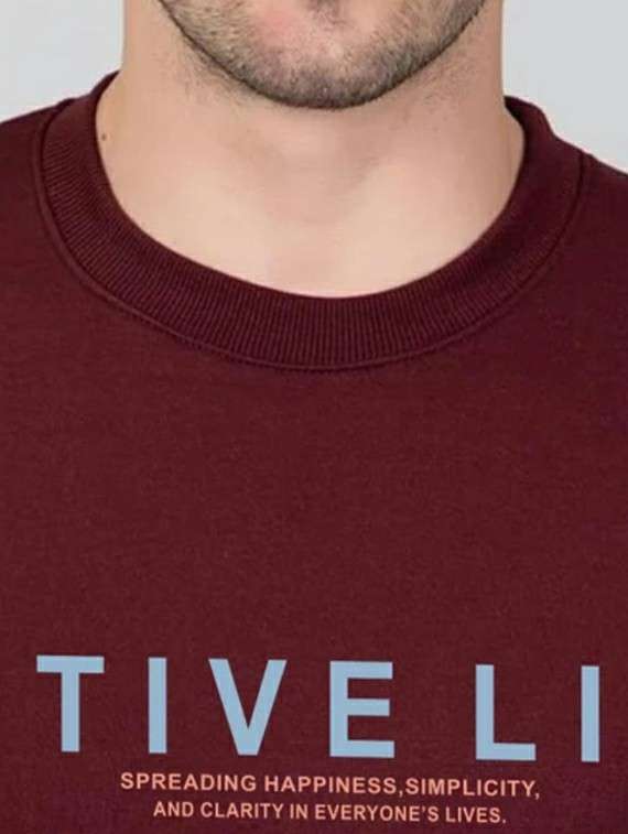 men typographic long sleeve regular fit sweatshirt - 22245680 -  Standard Image - 3