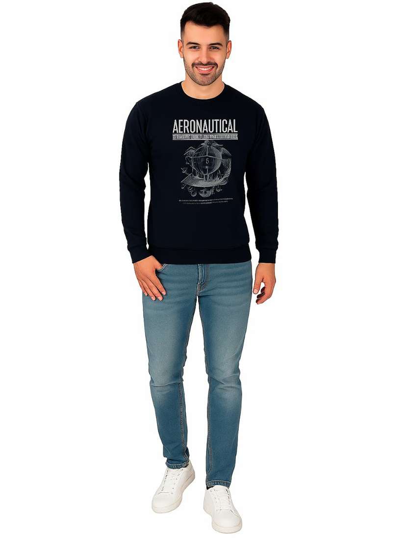 men printed long sleeve regular fit sweatshirt - 22245684 -  Standard Image - 3