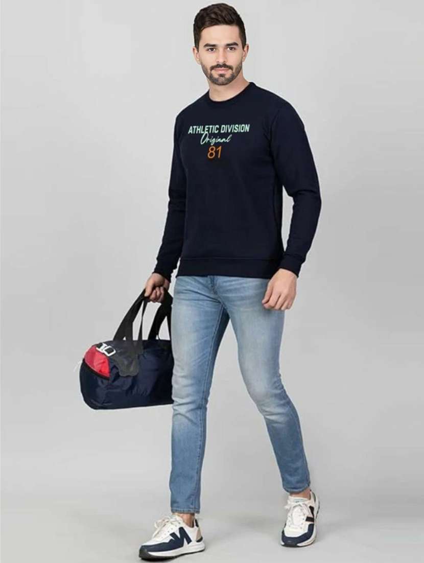 men typographic long sleeve regular fit sweatshirt - 22245687 -  Standard Image - 3