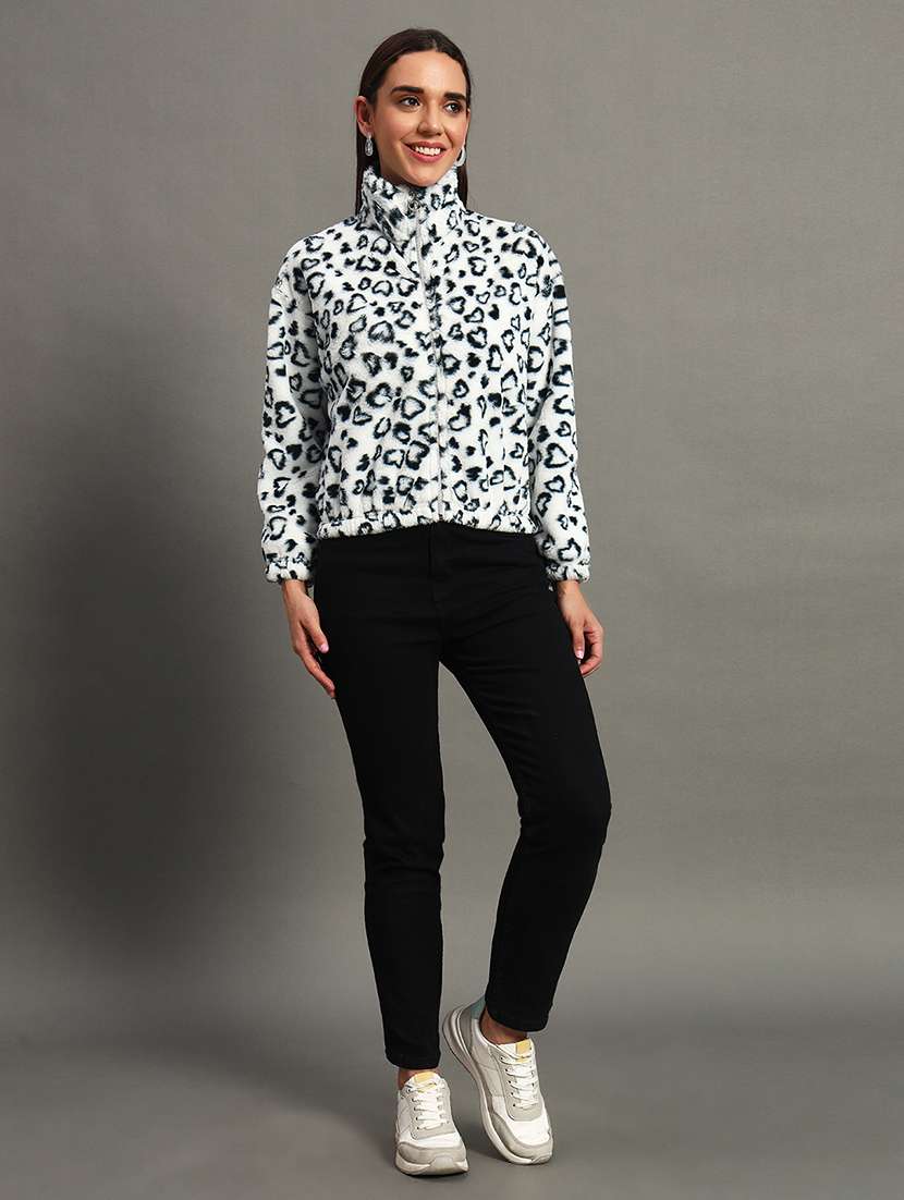  women animal print long sleeve sweatshirt - 22245709 -  Standard Image - 3