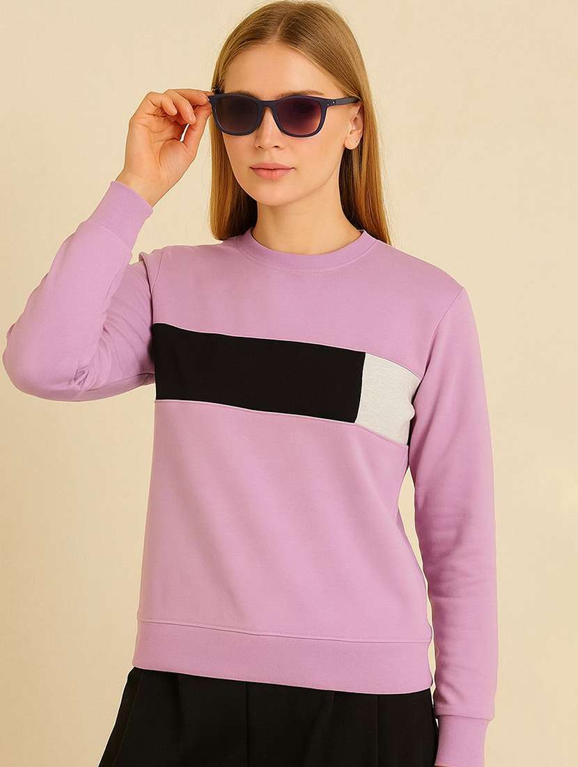  women tapered long sleeve sweatshirt