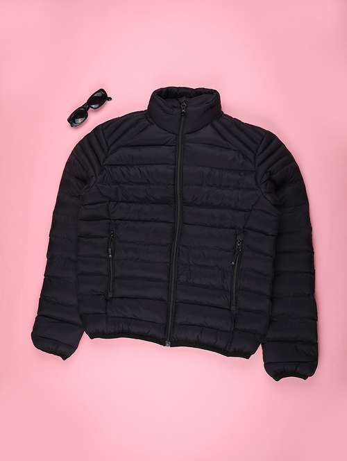 girls solid  long sleeve quilted jacket - 22245814 -  Standard Image - 0