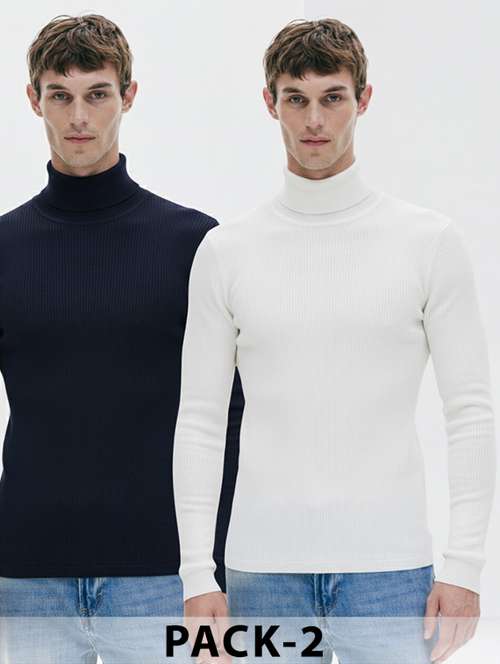 men pack of 2 solid long sleeve pullover - 22246150 -  Standard Image - 0